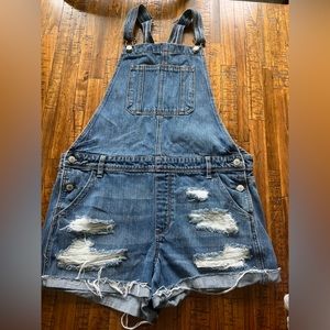 American Eagle Tomgirl Shortall Overalls